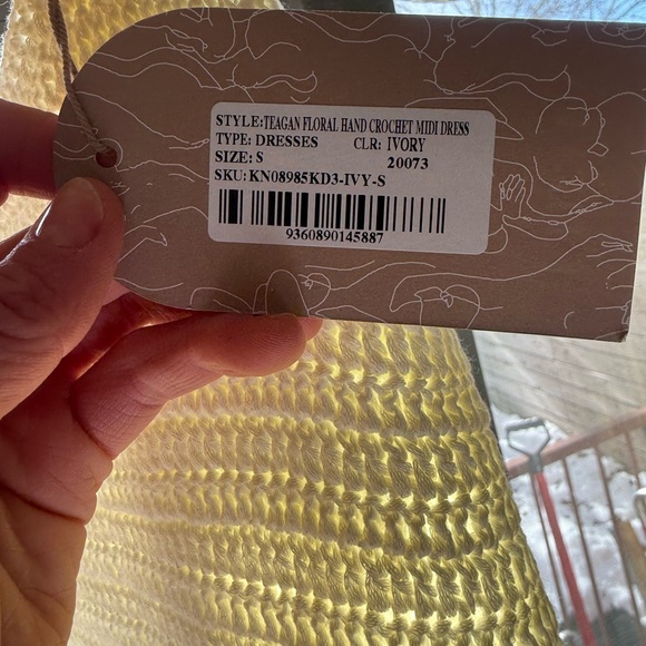 Meshki Teagan Cream Knit Maxi Dress - Picture 2 of 4